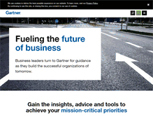 Tablet Screenshot of gartner.com