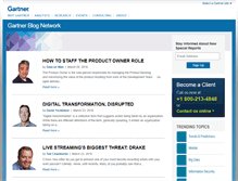 Tablet Screenshot of blogs.gartner.com